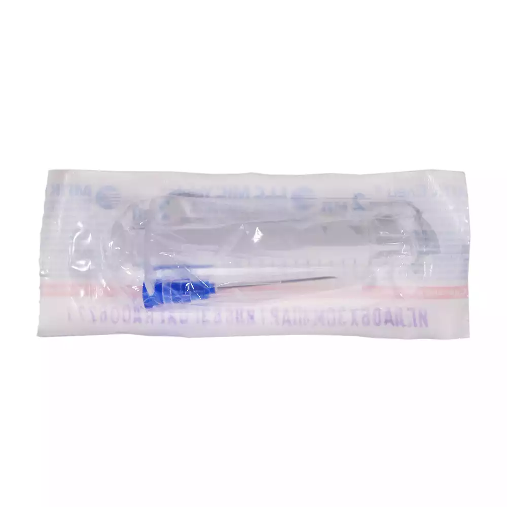 Шприц 2,0мл, 2-х компонентный, игла 23G (0,6*30мм) рядом, стерильный