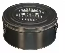 Бикс медицинский (Коробка стерилизационная), круглый, с фильтрами КФ-12, объем 12,0л