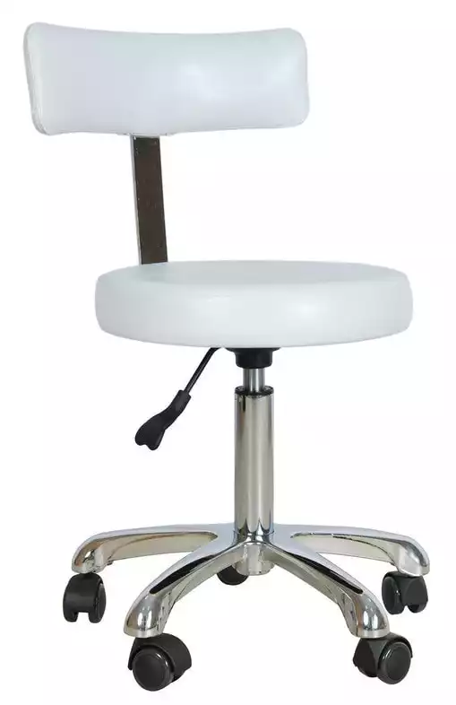 Стул медицинский массажиста МА01, модель СТ-17КА, цвет белый, стальной